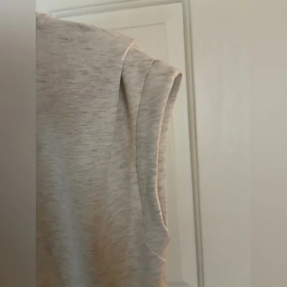 Varley Ivory Marl Double Soft Women's Otis Sleeveless Sweatshirt Sz XS - Picture 12 of 14